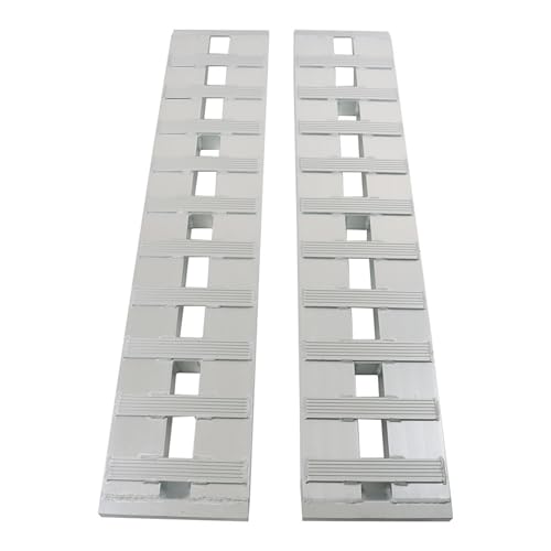 munirater 60 x 12 Inch Aluminum Ramps Silver 6500LBS Replacement for Car Trailer Truck ATV UTV Pickup