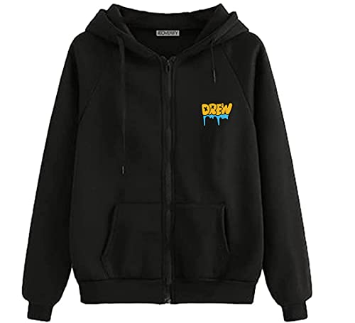 Image of Koverify Printed Black Jacket Cottonblend Black Zipper Hoodie Anime Printed Jacket