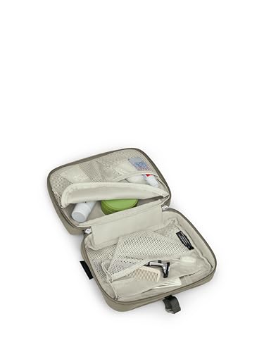 Image of Osprey Daylite Hanging Toiletry Kit, Tan | travel organizer, packing cube, toiletry bag, carry on accessory, Tan color