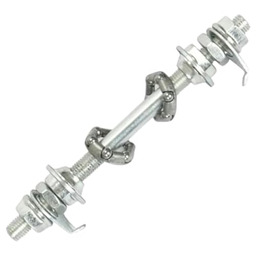 Bike Wheel Hub Front Axle Bearings 4.92 Inch - Lightweight, Waterproof, High Strength, Easy Install and Replace for Road and Mountain Bikes, Durable Bicycle Accessories, Quick Maintenance, Silver