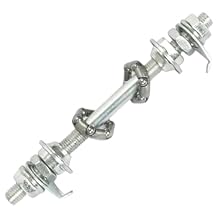Bike Wheel Hub Front Axle Bearings 4.92 Inch - Lightweight, Waterproof, High Strength, Easy Install and Replace for Road and Mountain Bikes, Durable Bicycle Accessories, Quick Maintenance, Silver
