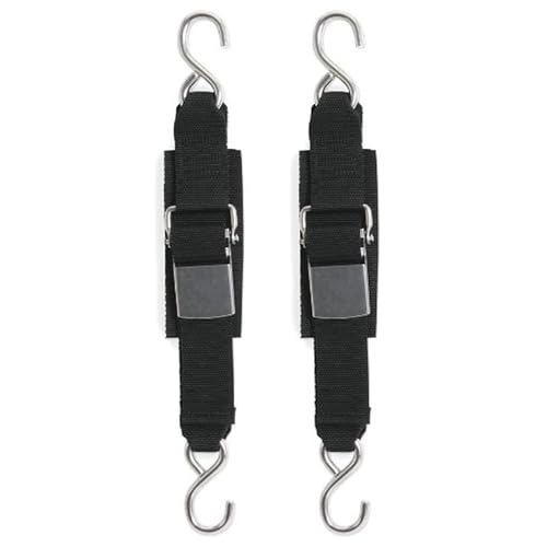 BoatBuckle Stainless Steel Kwik-Lok Transom Tie-Down, 2-Inch x 4-Feet
