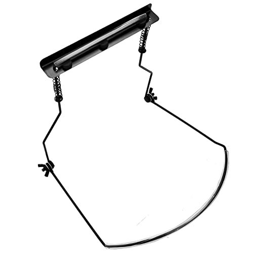 Mundharmonika-Halterung mit verstellbarer stabiler Halterung für Harmonika, Schwarz (10 Löcher)