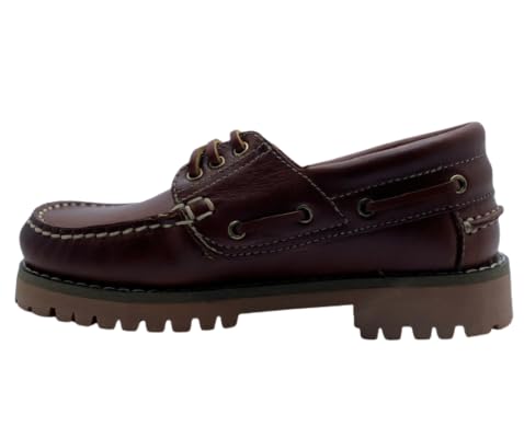 Nauticos DE Piel Cordones Camel NIÑO 28 EU