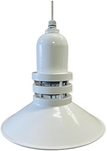 AUL16-WHITE - Soporte de techo para iluminación de granero grande, para uso en interiores o exteriores