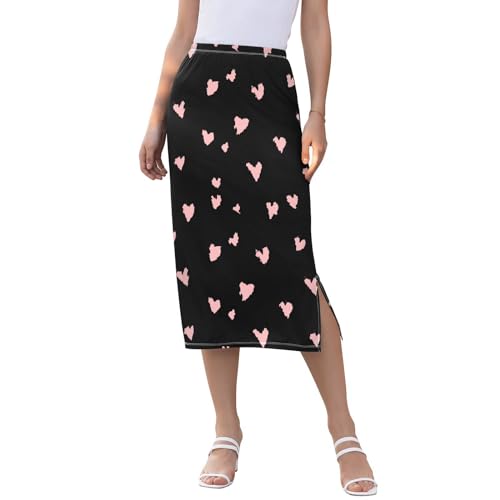 Falda para el día de San Valentín con estampado de corazones de l...