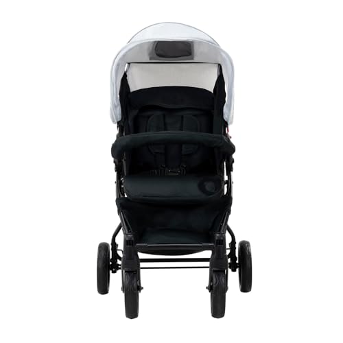 Miniatura 9 de Silla De Paseo Picky - Carrito De Bebé Reclinable Y Ligero, Chasis De Acero, Plegado Compacto Con Una Mano, Capota Con Ventana, Reposapiés Ajustable, Desde 6 Meses Hasta 16 Kg - Gris Asalvo