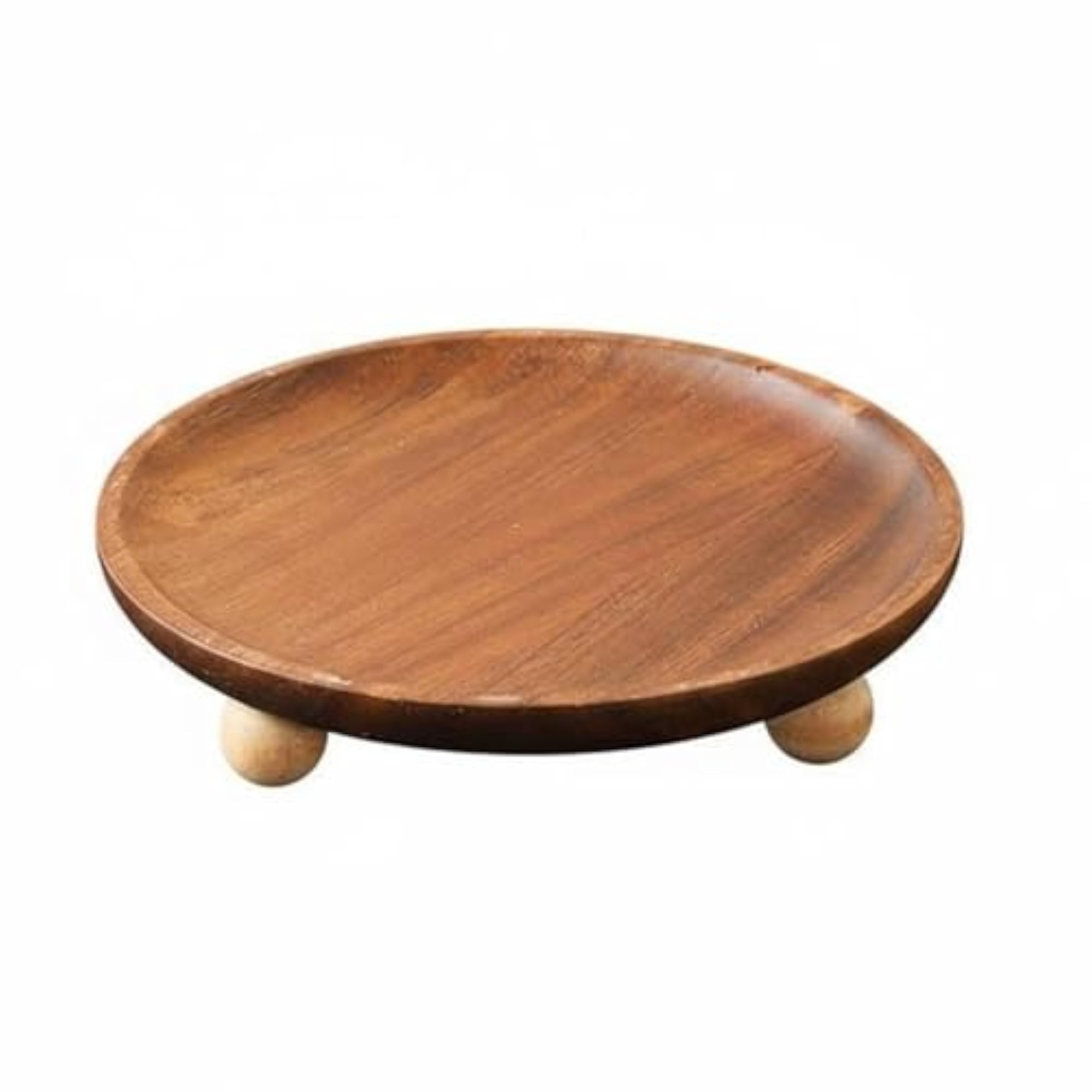 Acacia Wood Vanity Tray, Versatile Wooden Catchall