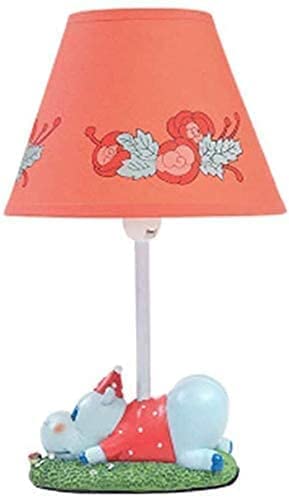 Lampe de bureau hippopotame rose pour table de chevet de chambre