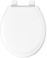 Vista 12 de KOHLER 78052-RL-0 Rutledge ReadyLatch - Asiento de inodoro redondo con cierre silencioso, tapa y asiento de cierre lento, parachoques de agarre