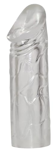 You2Toys Penis-Sleeve 'Mega Dick' - luststeigernde Penis-Manschette für Männer, mit Reiz-Äderung, ideal zur Stimulierung der Frau, transparent