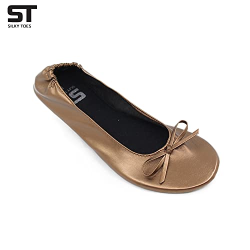 Image of Silky Toes Foldable Flat Shoes for Women | Portable Ballet Flats for Weddings, Parties, Events, Travel |Comfortable Cushioned