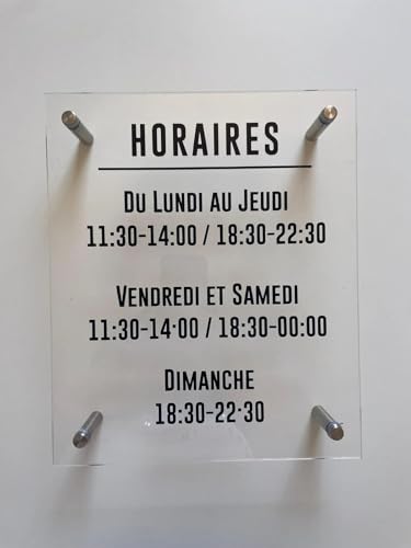 Impression UV sur plaque acrylique transparente effet verre pour entreprise