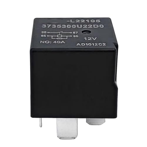 Relais automobile 12V 40A à 4 broches compatible L22105 NO.3735300U22D0 pour réparation de circuit