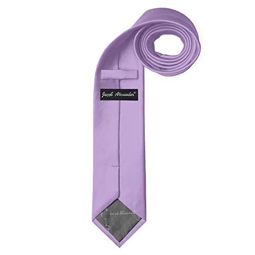 Image of Jacob Alexander Men's Extra Long Solid Color Tie