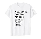 madrid berlin distancia Ciudades europeas Nueva York Londres Madrid Berlín París Rome Roma una idea de regalo perfecta para cualquier fan de las ciudades de Europa