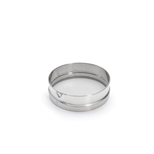De Buyer - Tamis en inox aux mailles serrées (Ø 0.8mm) - Diamètre 21 cm -, Argent