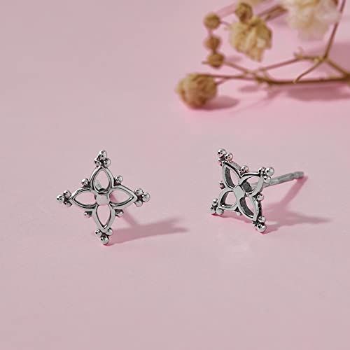 Boma Jewelry Sterling Silver Bohemian Star Stud Earrings3