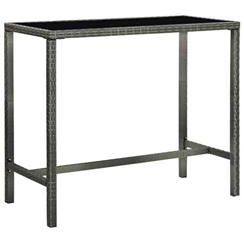 KCCKOM Patio Bar Table Gray 51.2