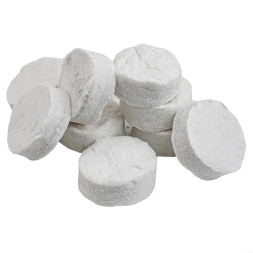 Hasaller - Hasaller Fireplace Fiber Cotton Sheets 5/10Pcs Earthenware Sponge Fireplace Cotton Sheets Fiber Cotton Fireplace Fiber Sponge Sheets for Stoves Burners White 8.6x8.6x2.8cm(10Pcs)