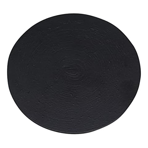 NKlaus Black Aluminium Candle Plate 12cm Cover