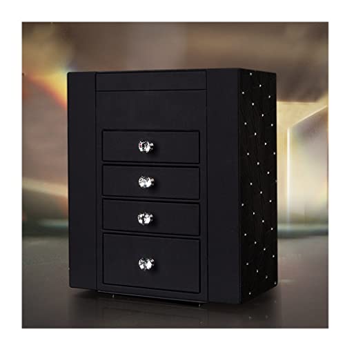 Organizador de Joyas Caja de Joyas Anillo de Princesa Pendientes Caja de Almacenamiento de Joyas Caja de Almacenamiento de Joyas de Gran Capacidad Organizador de Joyas Pequeño