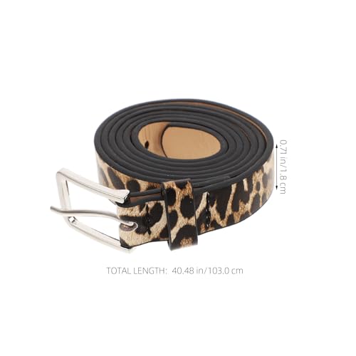 Women S Leopard Print Belt - Stylish Pu Leather Waist Belt for Jeans and Dresses Vintage Animal Print Accessory2