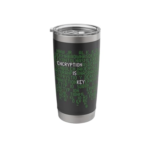 Encryption Is Key - Cybersecurity Cryptographer Enthusiast Stainless Steel Insulated