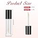 Molain 10pcs Empty Lip Gloss Tubes, 2.5ml Mini Refillable Cosmetic Containers Bottles Lip Balm Bottles for Lipstick Samples, Lip Balms(Black tube cap)