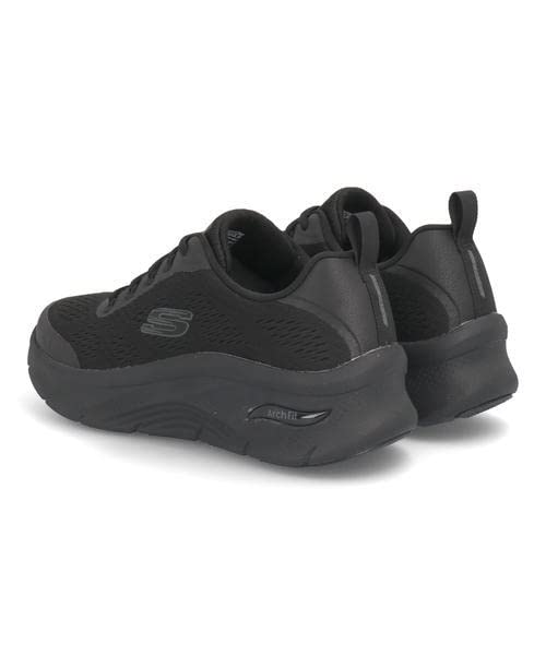 Skechers Homme 232502 BBK baskets légères en maille synthétique noire flexible