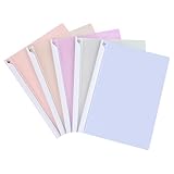 Valtiner 5 Pack Clear Report Covers with Swing Clip, Plastic File Folders for Documents, Assorted 5 Colors A4/Letter Size, Project Pockets for Presentation Binder Easy Document Storage (Pastel)