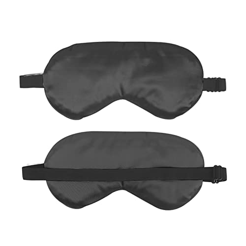 スリープマスク スリーピングアイマスク航空アイシェードカバーソフトポータブル目隠し旅行 3dスリープマスク (Size : Black)