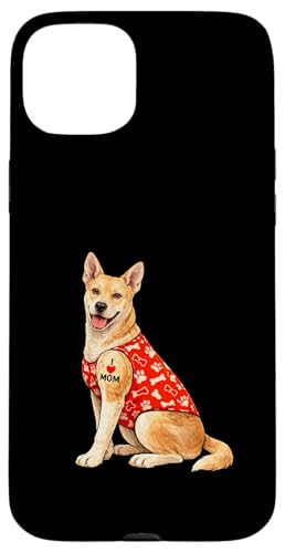 Carolina Dog Mom | I Love Mom �n�[�g �^�g�D�[ �� �X�}�z�P�[�X iPhone 15 Plus �p