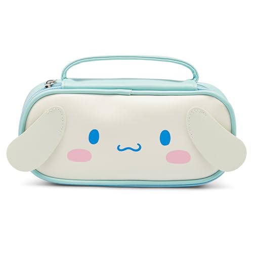 TiaJaMi Pencil Case for Girls Cute Pencil Box Pouch with Zipper Large Capacity Stationery Storage Organizer for School Supplies Gifts for Her (White)