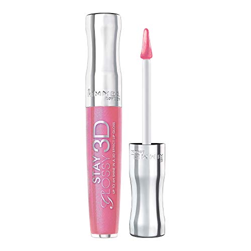 Rimmel Stay Glossy 3D Lip Gloss, Back Row Smooch, Pack of 1