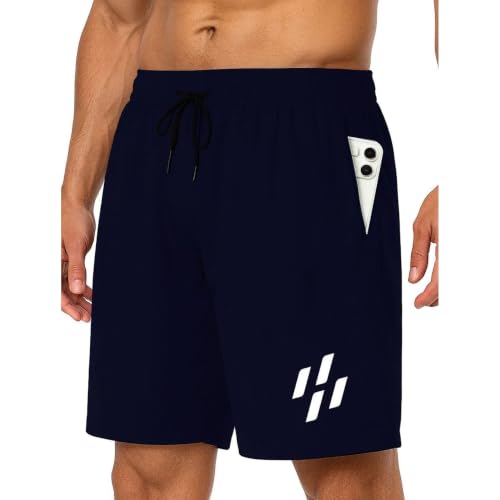 Image of A.A Fashion Zone Men's Casual Elastic Waist Drawstring Shorts with Side Pockets | Comfortable Summer Sports Lounge Gym Beach Shorts | 2 Pack Combo