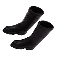 Milisten Diy Mini House Decor 1 Pair of 1:12 Scale Mini Rain Boots Black Toy House Accessory