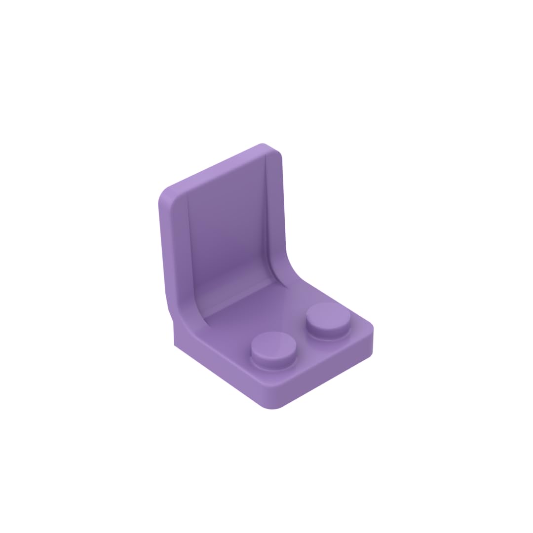 4079 Seat/Chair 2X2 50 Pieces High-Precision MOC Building Bricks Replacement Parts Compatible with Lego bricks GDS-1308 Medium Lavender — image 1