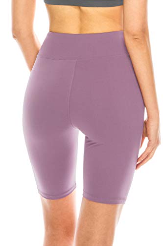 Image of ALWAYS Women's High Waist Bike Shorts - Athletic Workout Tummy Control Stretch Running Yoga Pants