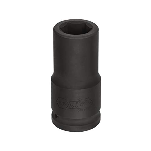 Image of JETECH 3 /4 inch Drive 15 /16 inch Deep Impact Socket, 6-Point SAE Impact Socket, Heat-Treated Chrome Molybdenum (Cr-Mo) Alloy Steel, Extra Length for Heavy-Duty Truck & Industrial Applications
