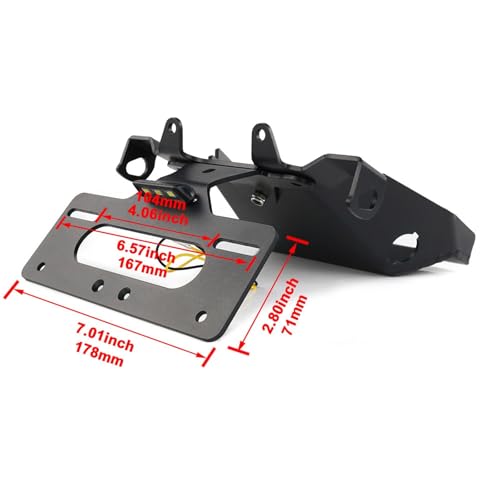 Support plaque Ducati Monster 659 en alliage robuste ajustement précis - 4