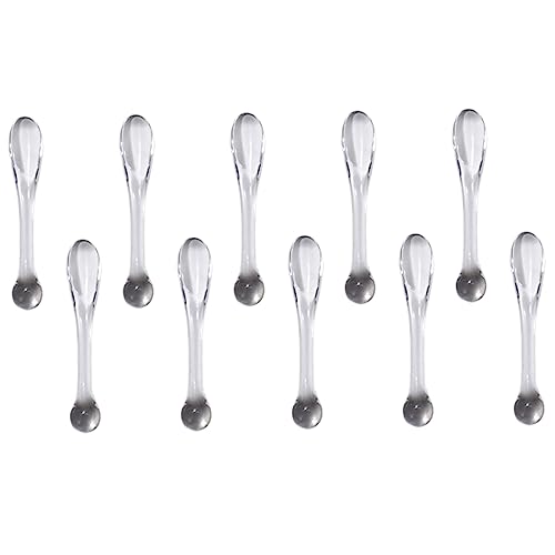 FOMIYES 10pcs Transparent Makeup Spatula for Face Cream Eye Cream Cosmetic Applicators for Mixing and Sampling Beauty Products