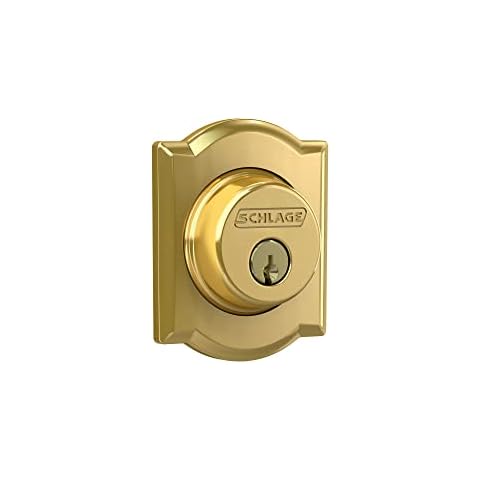 Schlage B60 N CAM 605 Deadbolt with Camelot Trim Cover