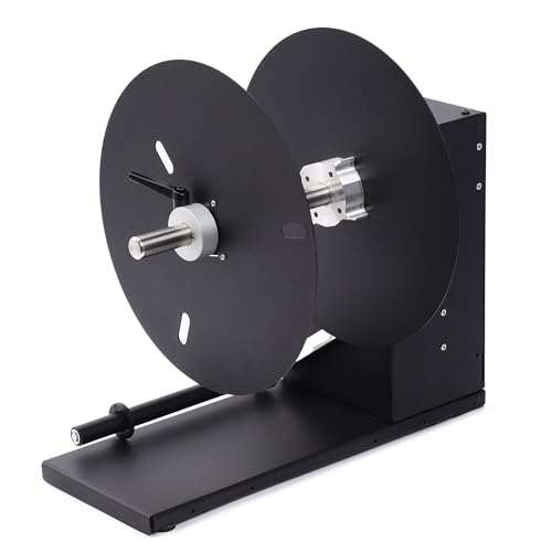 U.S. Solid Automatic Label Rewinder for UV Color Label Printers - 3\" Core, Max Width 8.2\", Roll Diameter 11.8\" - Thumbnail 3