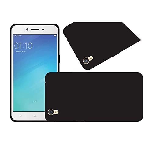 Image of Mobile Back Cover Case for Oppo F1 Plus (Silicone Case|CameraProtection|Black SC1510)