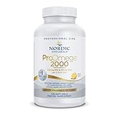Nordic Naturals ProOmega 2000, Lemon Flavor - 120 Soft Gels - 2150 mg Omega-3 - Ultra High-Potency Fish Oil - EPA & DHA - Promotes Brain, Eye, Heart, & Immune Health - Non-GMO - 60 Servings