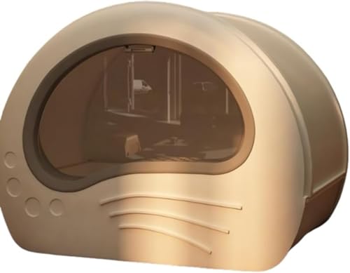 KOKUMON特大の完全密閉引き出し型猫トイレは外部からの飛沫を防ぎ、防臭機能を備えた特大一体型猫トイレは掃除が簡単で、猫砂の飛散も防ぎます