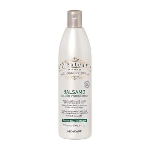 Il Salone Milano Professional Keratin Conditioner - Detangling Conditioner + Damaged Hair Treatment - Provides Frizz Control & Hair Reconstruction (16.9 oz / 500 ml) Cover