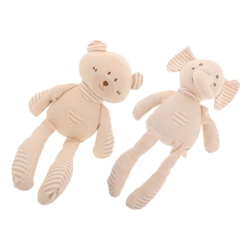 Jouet éléphant en coton Toyvian pour garçon et fille, lot de 2 pièces douces