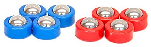 Carrom Shuffleboard Equipment Set, Red/Blue